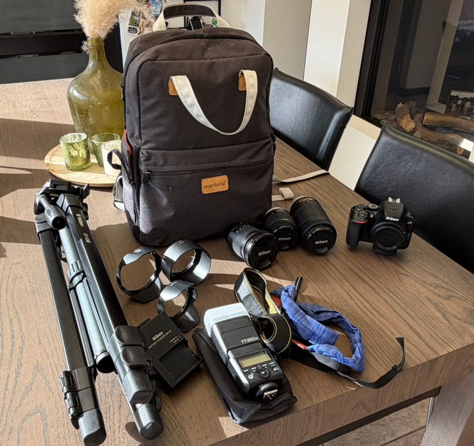 Complete Nikon D3500 fotografieset - 3 lenzen en accessoires, Ophalen, Gebruikt, Spiegelreflex, Bluetooth