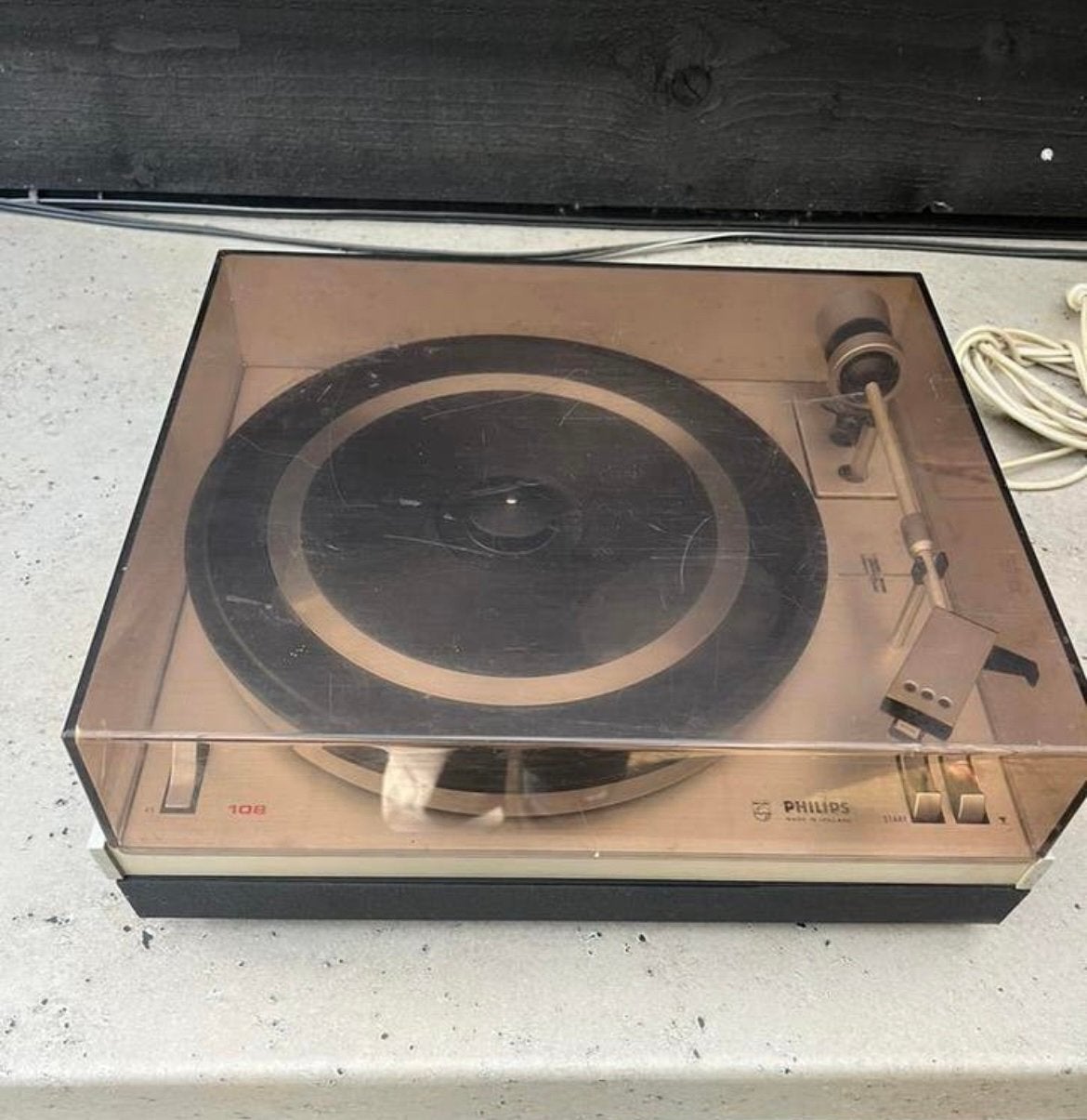 Philips platenspeler 108, Audio, Tv en Foto, Platenspelers, Philips, Gebruikt, L, L
