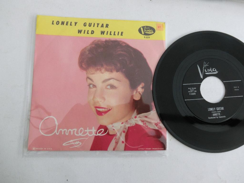 Annette Lonely guitar, 7 inch, Single, Ophalen of Verzenden, Zo goed als nieuw