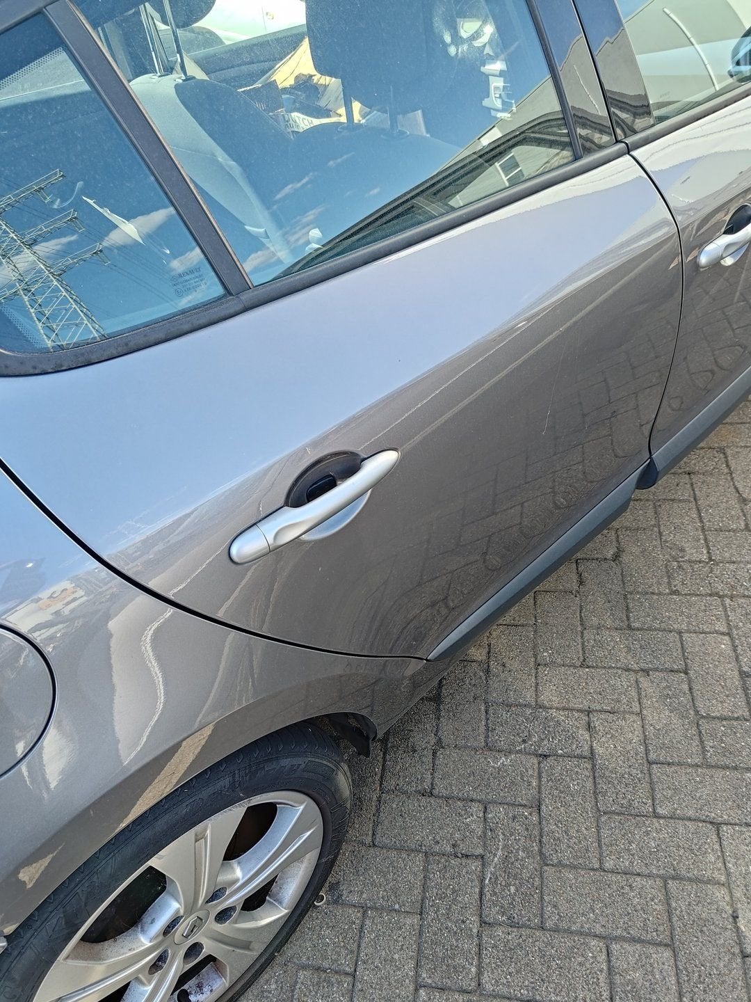 Portier bumper deur klep Megane III 3 Grijs TEKNG, Auto-onderdelen, Gebruikt, -, -, Ophalen of Verzenden