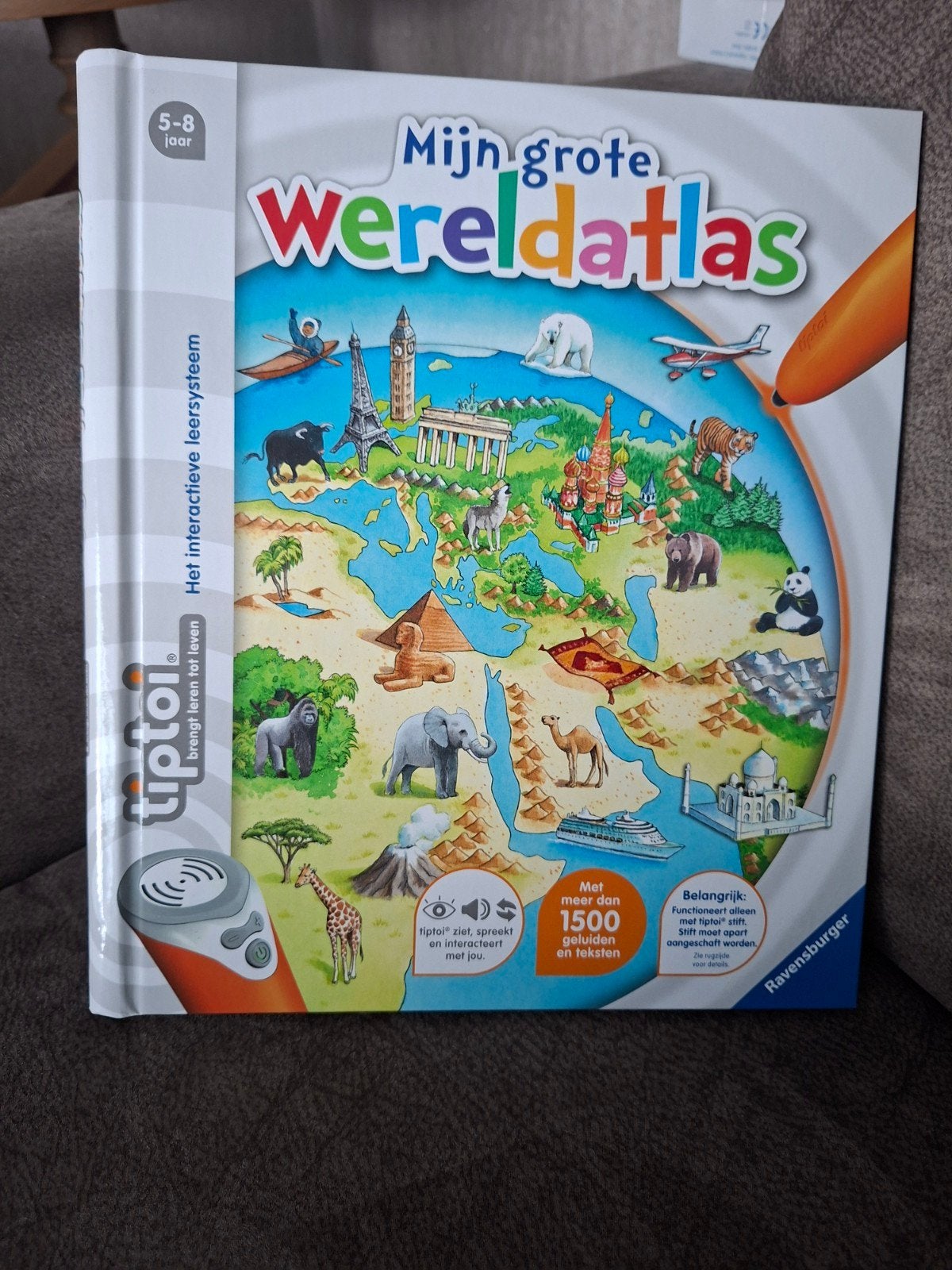 tiptoi boek- mijn grote wereldatlas met poster- nieuw, Kinderen en Baby's, Ophalen of Verzenden, Nieuw