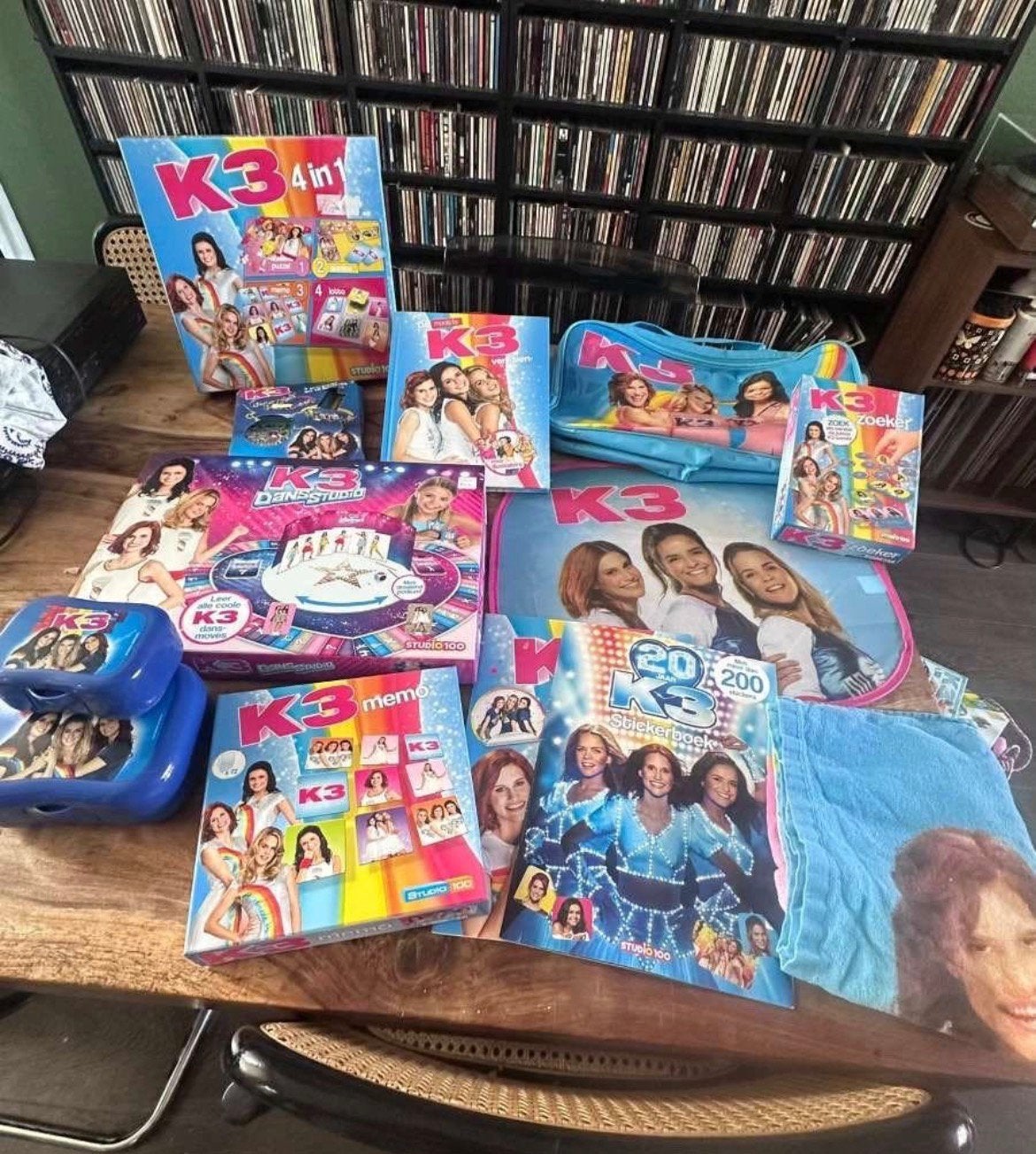 K3 spullen/set nieuwe k3 en klaasje, Ophalen, Zo goed als nieuw
