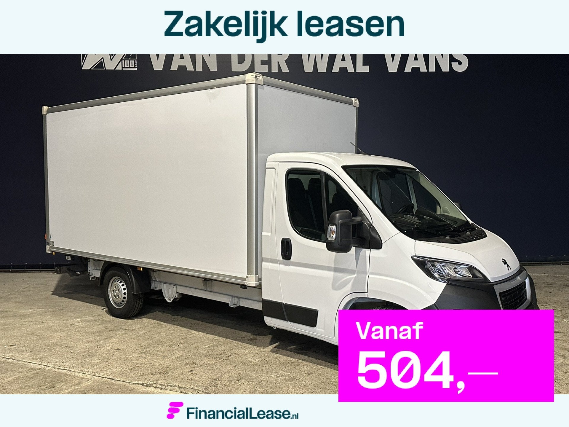 Peugeot Boxer 2.2 BlueHDi 165pk Bakwagen 434cm Lang Laadklep, Dealer onderhouden, Stof, Gebruikt, 4 cilinders