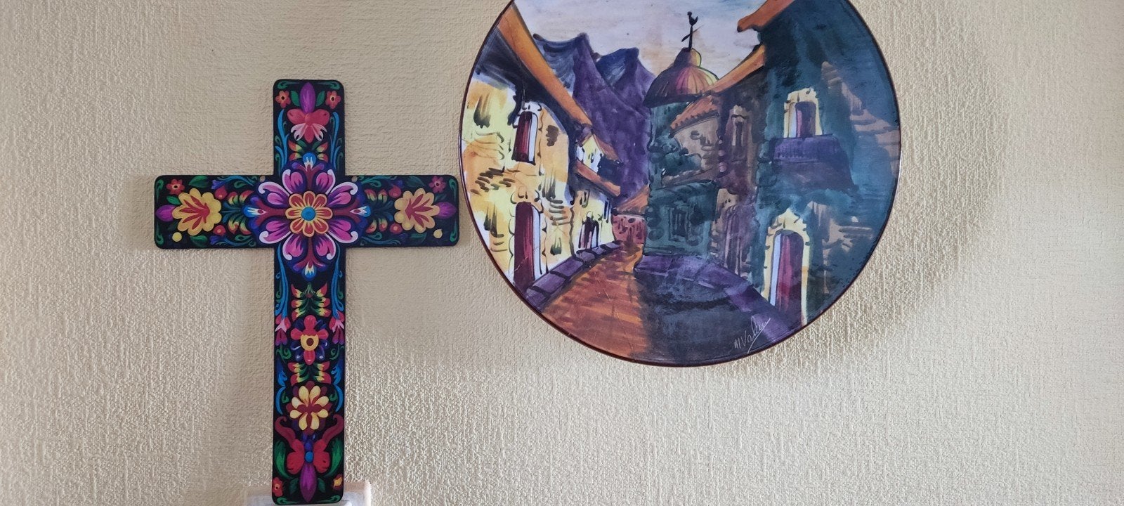 Prachtig Religieus Jezus Kruis op dun hout, Antiek en Kunst, Antiek | Religie, Ophalen of Verzenden