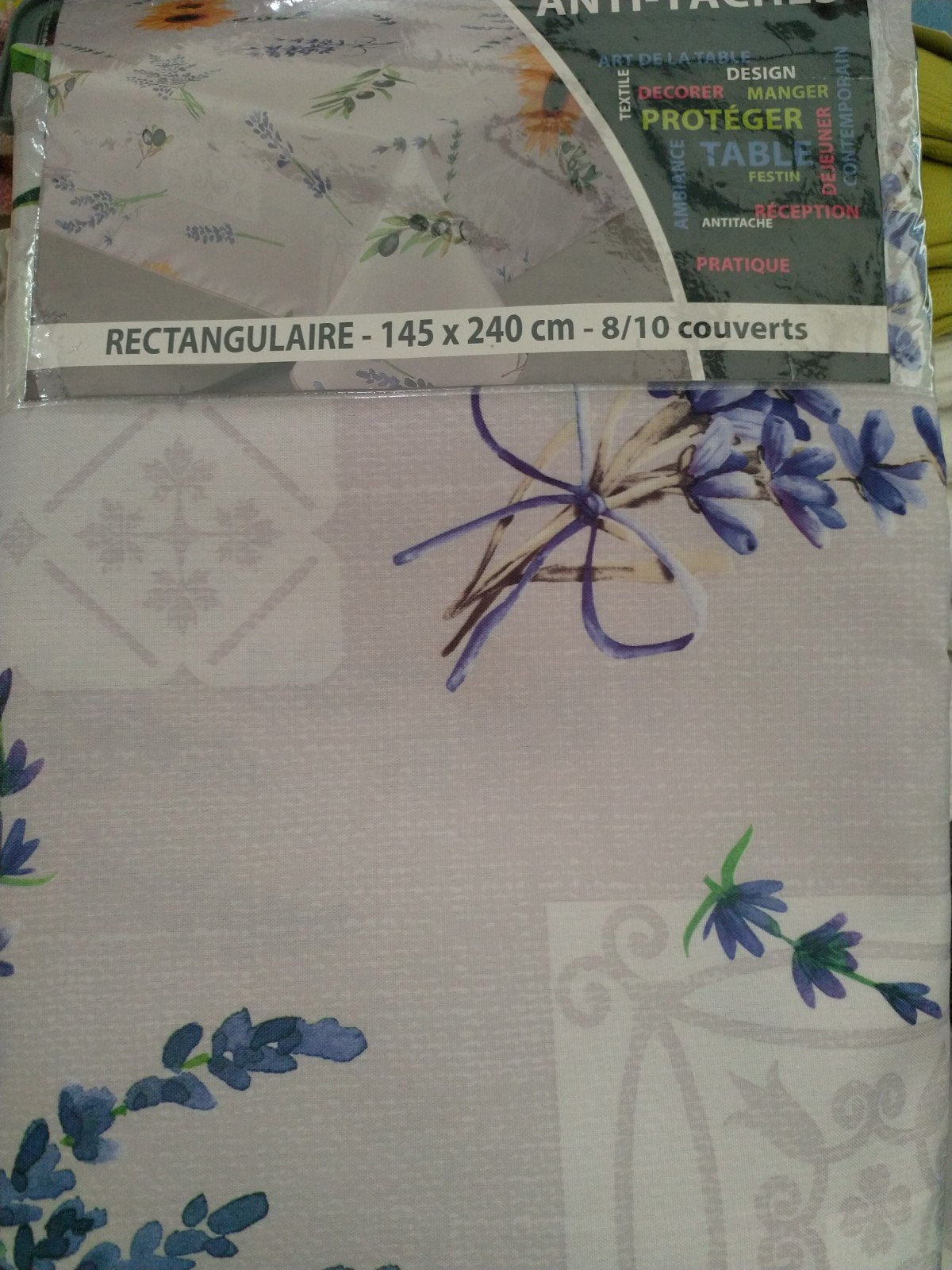 Nieuw Frans Tafelkleed Gecoat Strijkvrij 240x140 cm, Nieuw, Ophalen of Verzenden, Afwasbaar, Meerkleurig