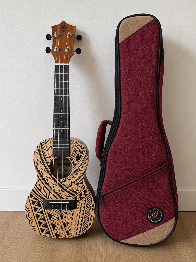 Harley Benton Hawaii + Ortega Softcase – zo goed als nieuw, Ophalen of Verzenden, Zo goed als nieuw, Overige typen