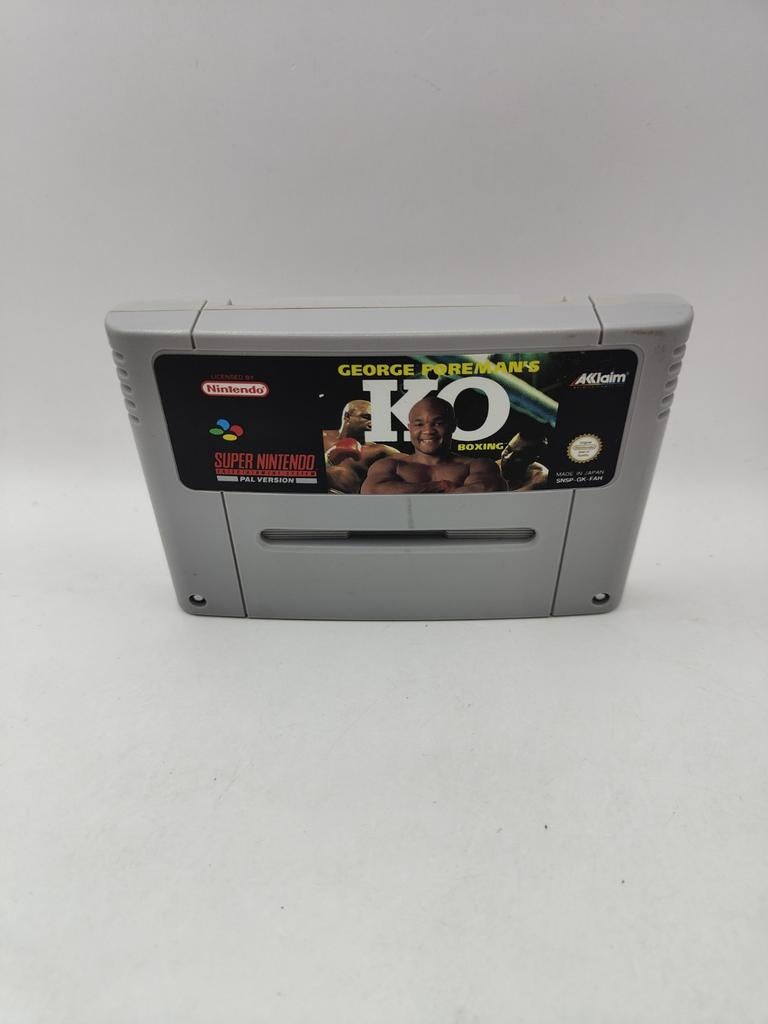 George Foreman's KO Boxing SNES, Spelcomputers en Games, Games | Nintendo Super NES, Avontuur en Actie, ., 1 speler, Ophalen of Verzenden