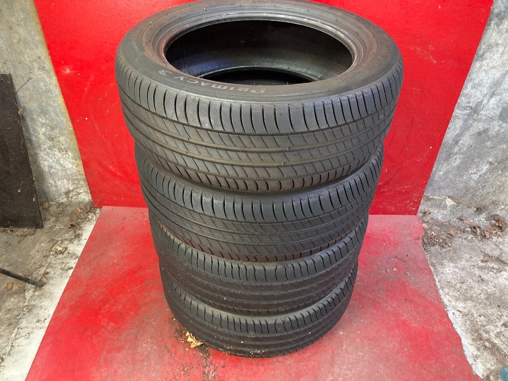 4x 225/55R18 Michelin Primacy 3, 18 inch, Gebruikt, ., Ophalen of Verzenden