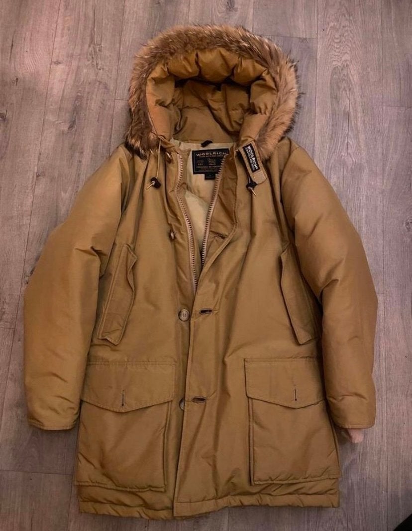 Woolrich Arctic Parka - Bont, Ophalen of Verzenden, Zo goed als nieuw, Maat 46 (S) of kleiner, Beige