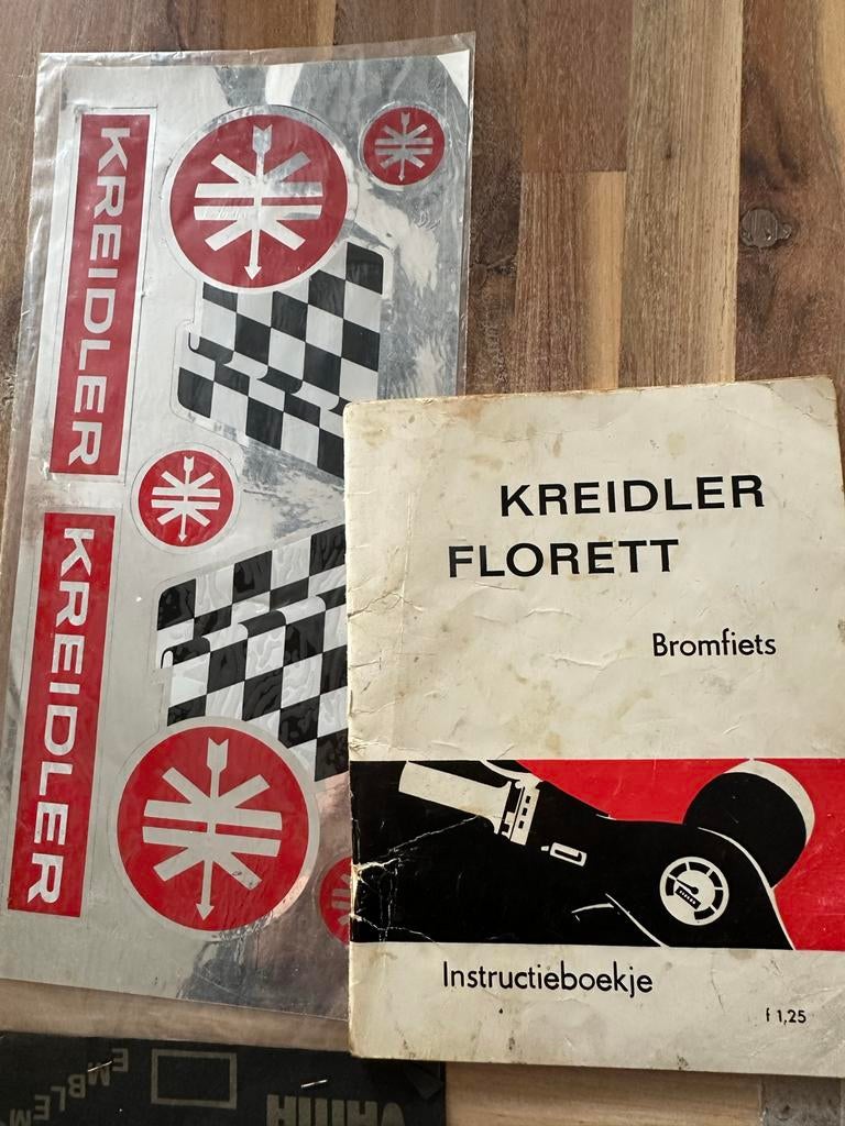 Kreidler Florett Instructieboekje met stickers - Verzamelaar, Ophalen of Verzenden, Gebruikt