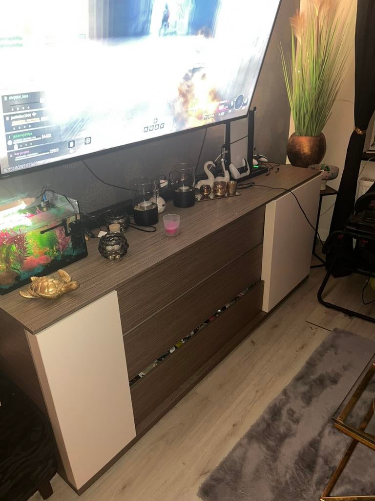 Dressoir (kast) alleen ophalen, Huis en Inrichting, Kasten | Dressoirs, Ophalen, Gebruikt, 200 cm of meer, Met deur(en)