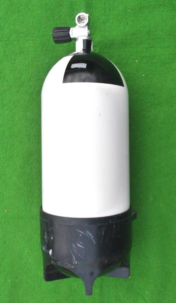Duikfles met garantie! - 12 liter 230 bar, "Bommetje", Ophalen, Zo goed als nieuw, Duikfles