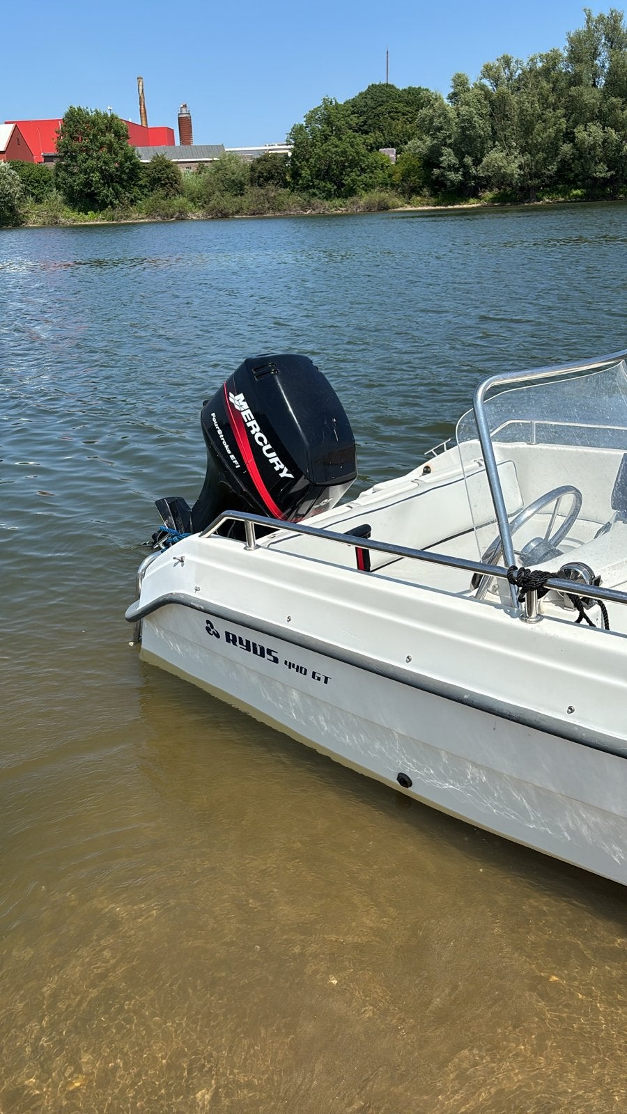 Ryds 440 GT met Mercury 60 PK EFI 4-takt - Vaarklaar!, Ophalen, Overige merken, Gebruikt, Buitenboordmotor