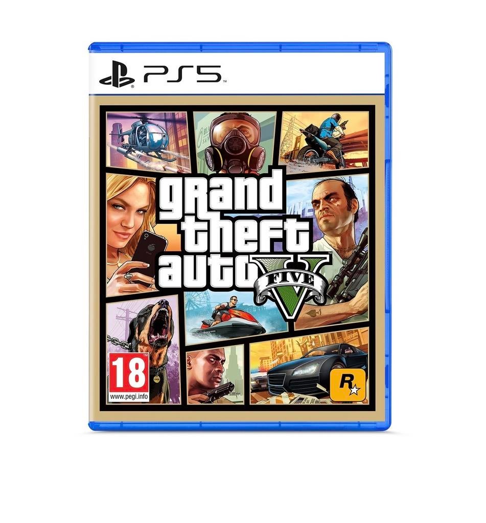 Grand Theft Auto V (GTA 5) PS5 Game, Spelcomputers en Games, Games | Sony PlayStation 5, Avontuur en Actie, Online, Gebruikt, Vanaf 18 jaar