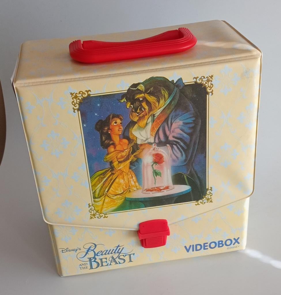 Vintage Disney Belle en het Beest Videobox, Ophalen of Verzenden, Assepoester of Belle, Gebruikt, Overige typen