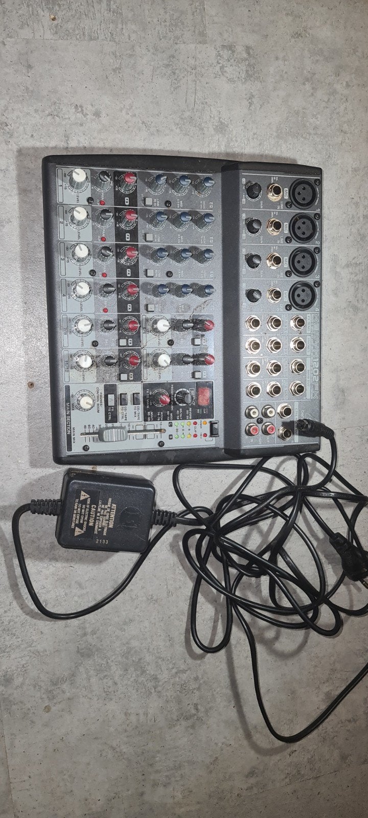 Behringer Xenyx 1202FX Mixer - Compacte Mengtafel, Ophalen of Verzenden, Gebruikt, 10 tot 20 kanalen, Microfooningang