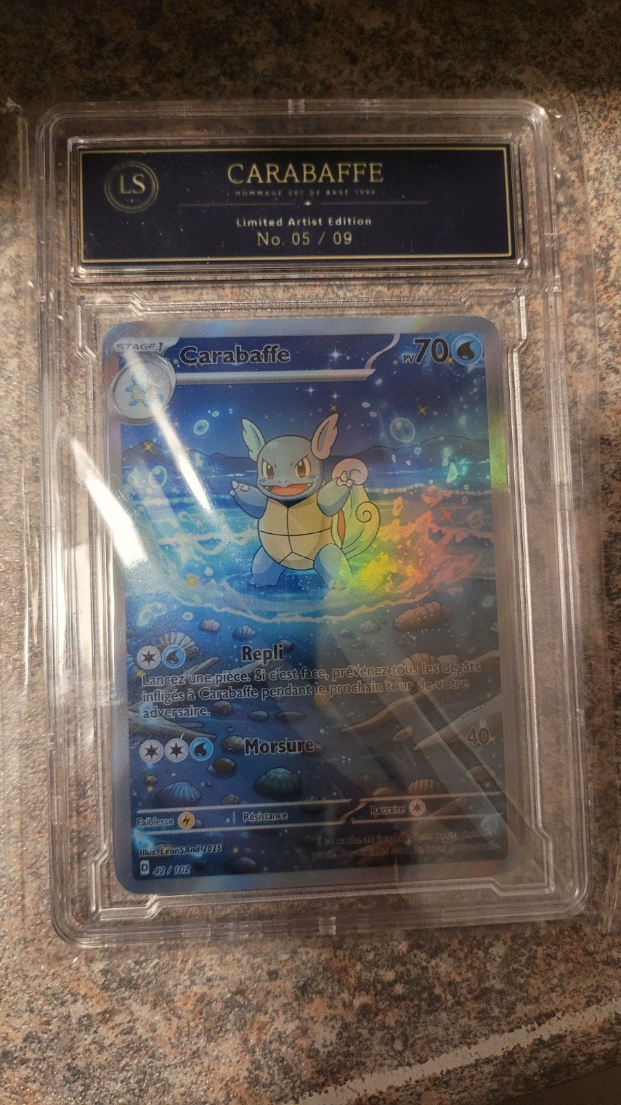 Custom Pokémon kaart - Carabaffe (Limited Artist Edition), Ophalen of Verzenden, Zo goed als nieuw, Losse kaart