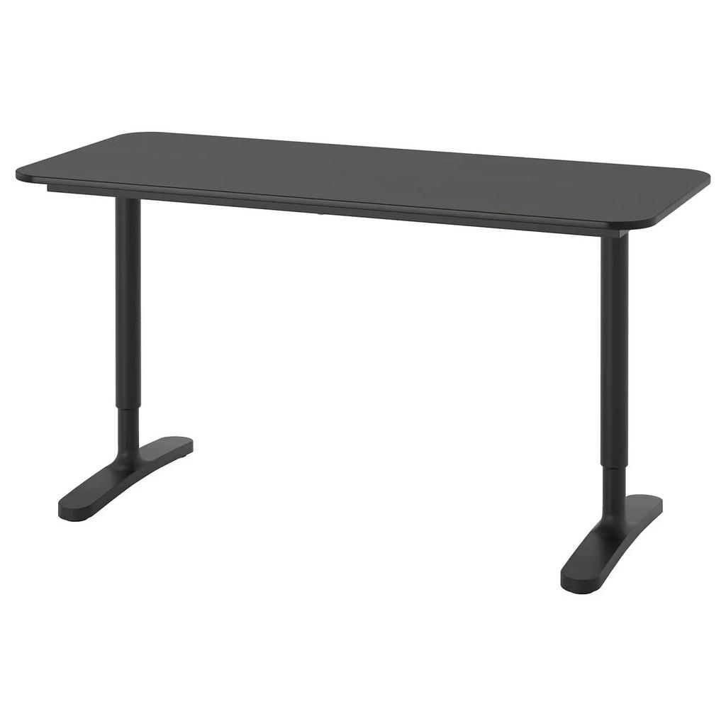 Ikea Bekant 140 x 60 cm, Ophalen, Zwart, Gebruikt, Hout
