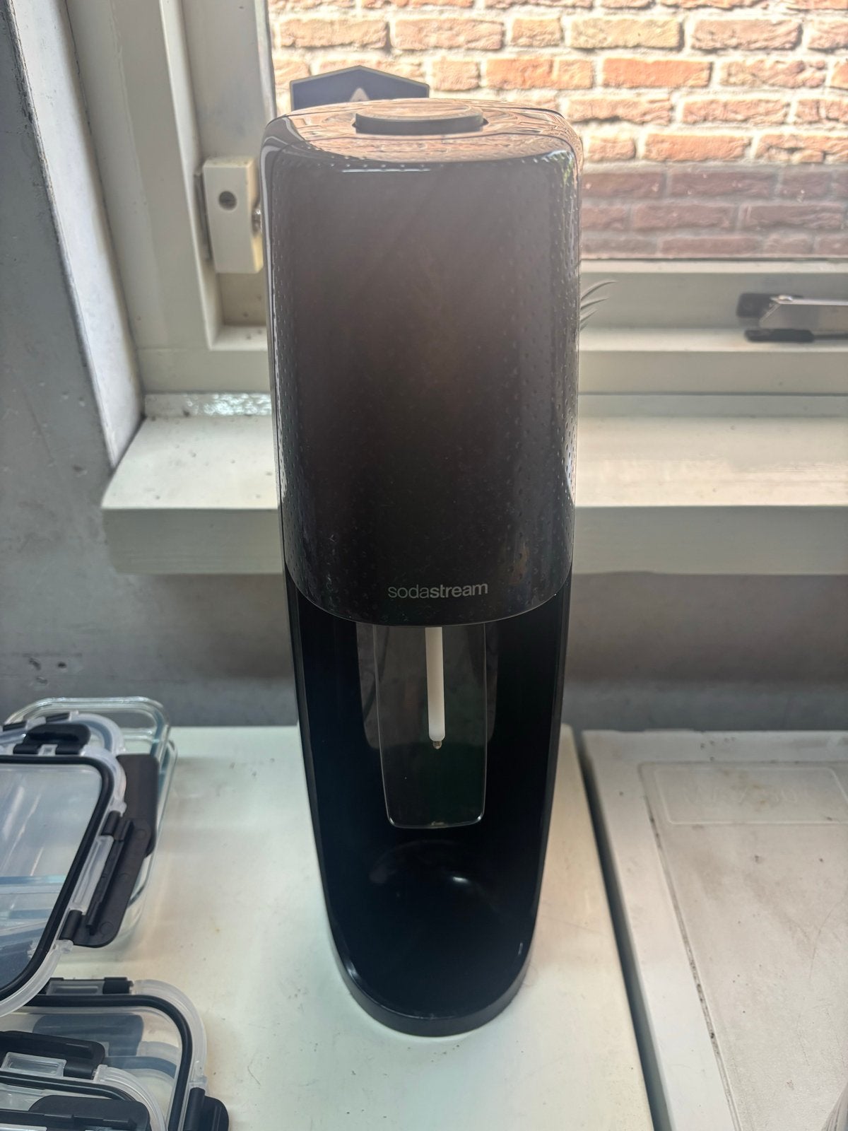 Sodastream bruiswatermaker - Zwart, Ophalen of Verzenden, Gebruikt