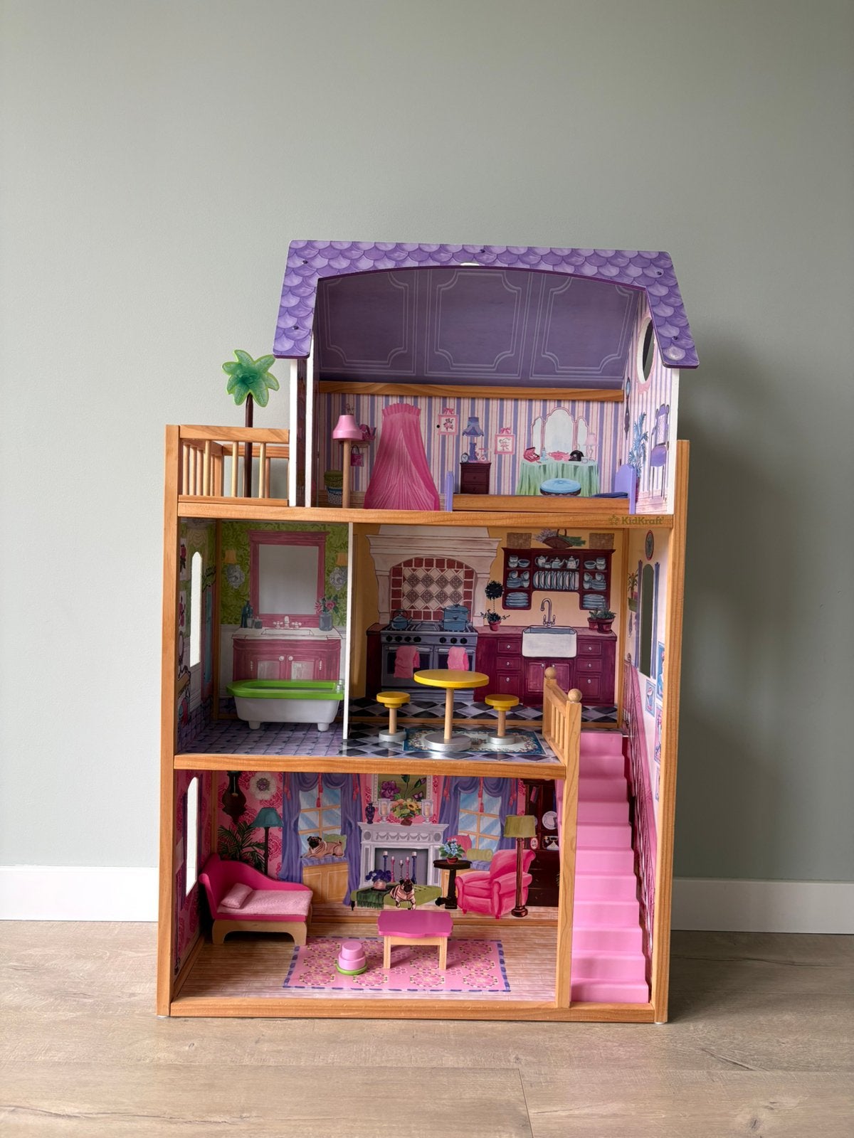 KidKraft poppenhuis/Barbiehuis, Kinderen en Baby's, Speelgoed | Poppenhuizen, Ophalen, Gebruikt, Poppenhuis
