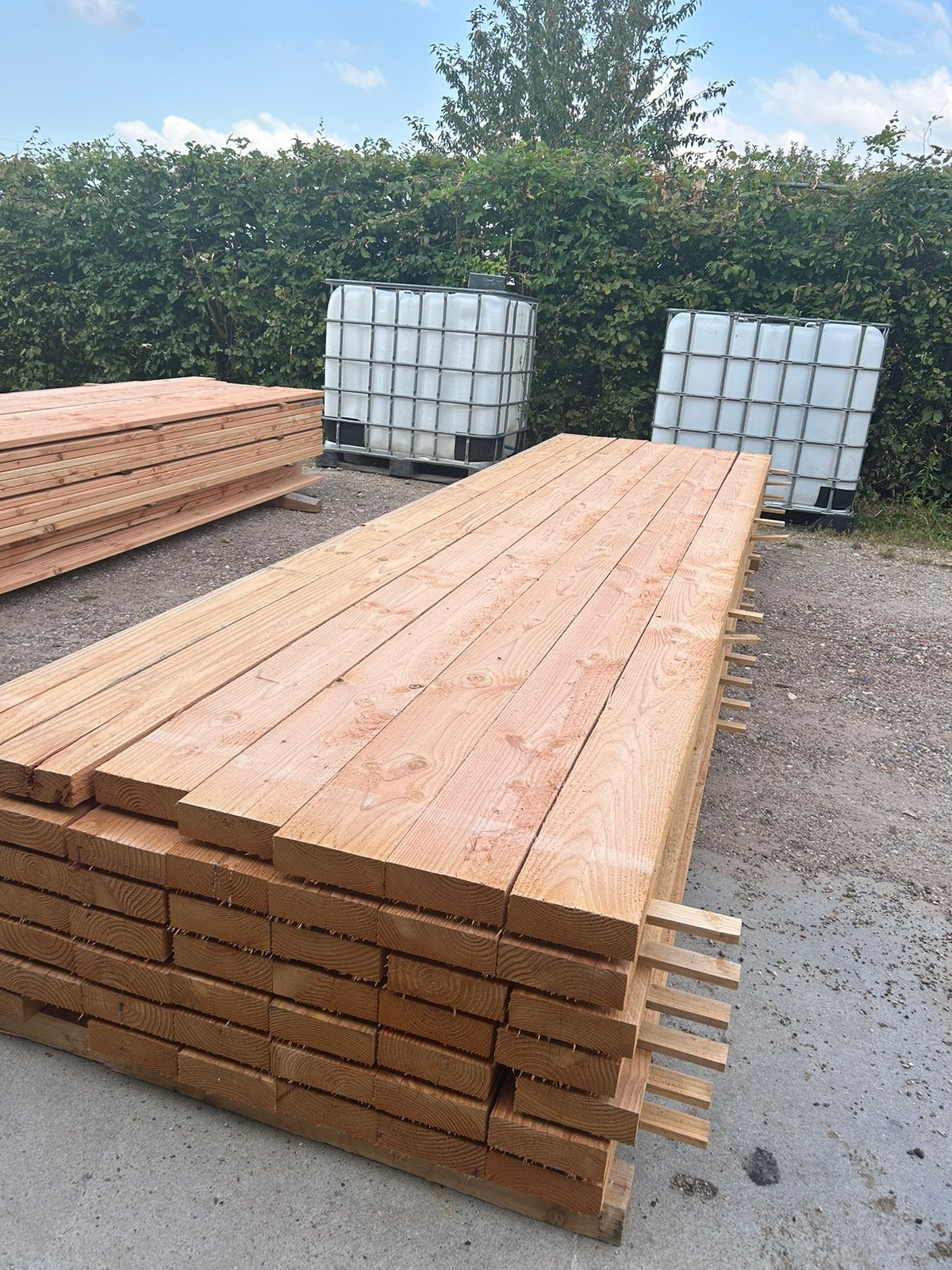 Douglas balk 5x15x300/400 cm, Ophalen of Verzenden, Nieuw, 250 cm of meer, Planken