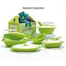 Tupperware Iso Duo Blossom 4-delige Serveerset Groen Nieuw, Huis en Inrichting, Ophalen of Verzenden, Nieuw, Groen, Schaal