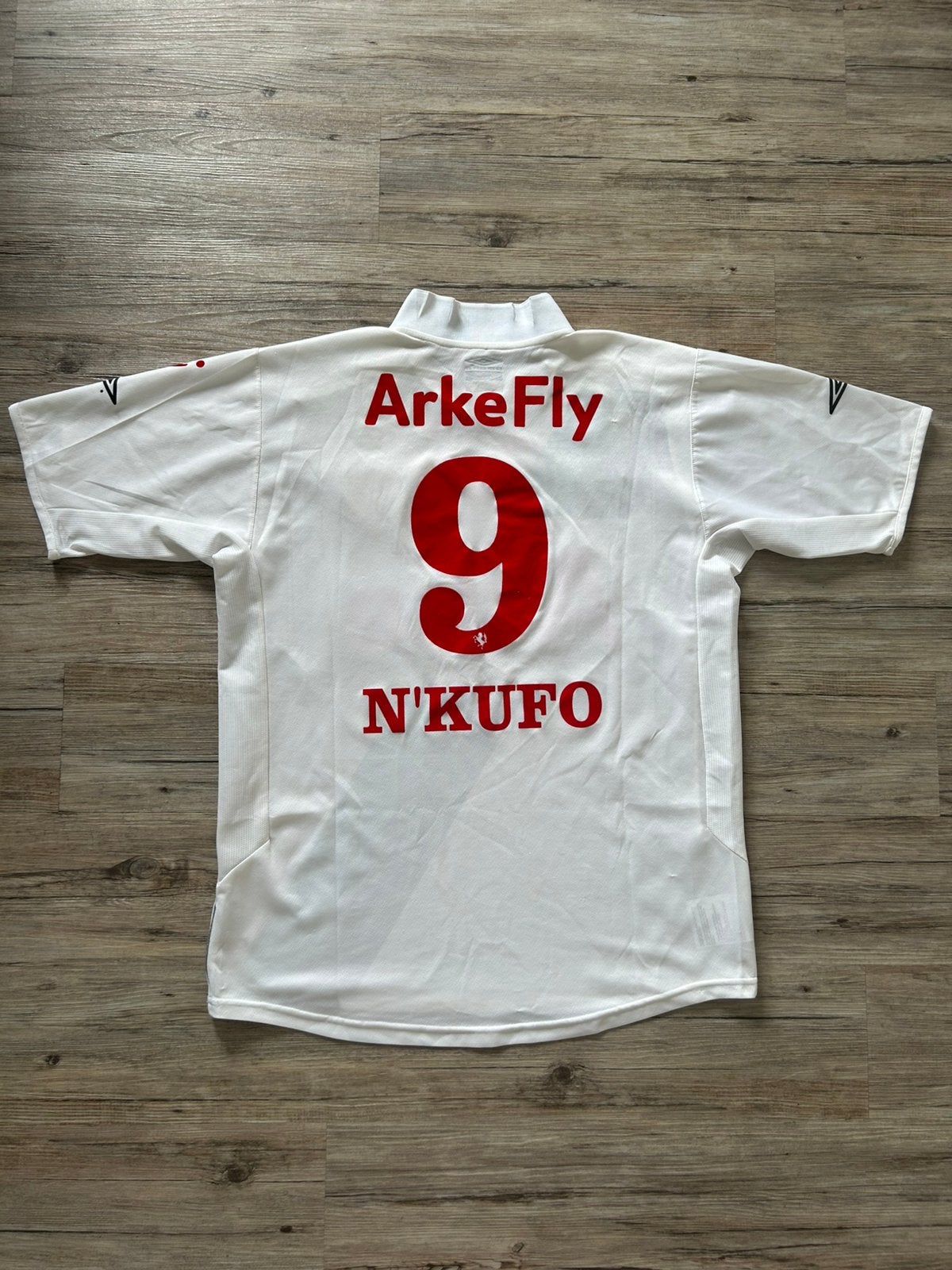 Origineel FC Twente Uitshirt 05/06 N’Kufo #9 - Maat L, Maat L, Ophalen of Verzenden, Zo goed als nieuw, Shirt