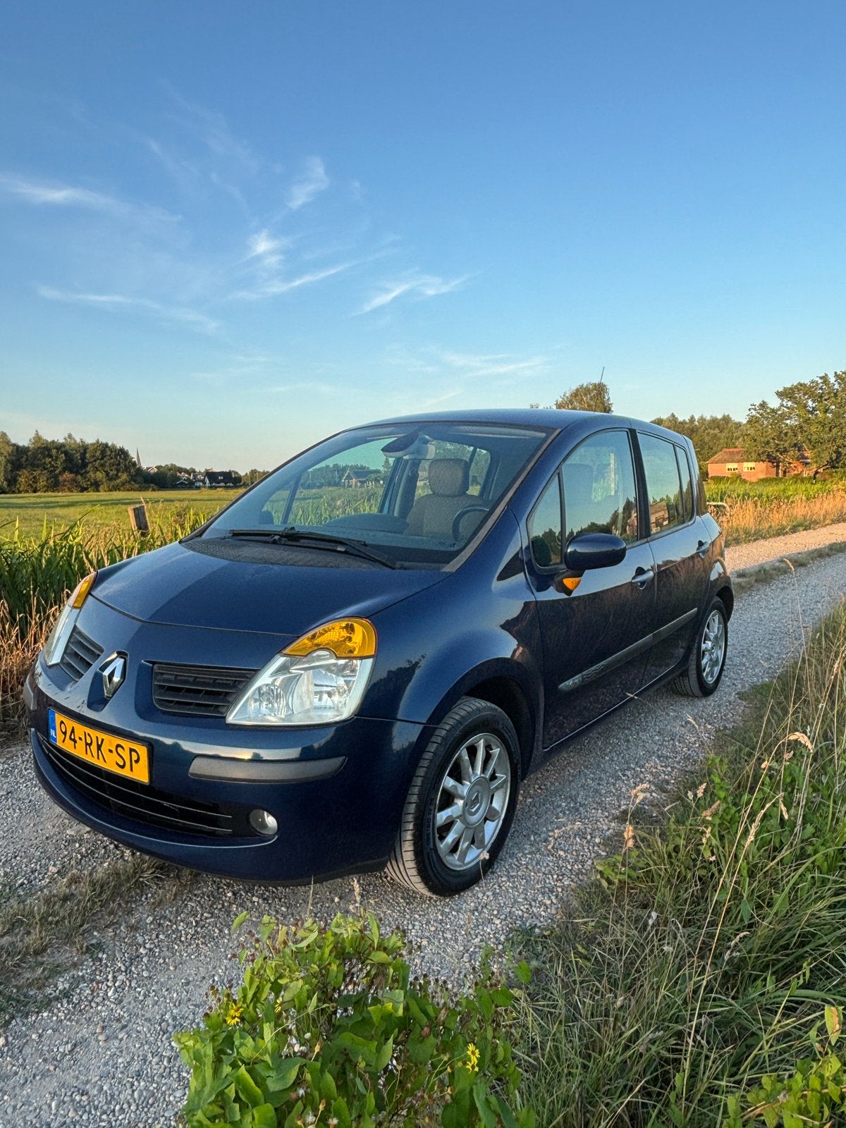 Renault Modus 1.6 16V E4 2005 Blauw, Voorwielaandrijving, 1145 kg, 4 cilinders, Blauw