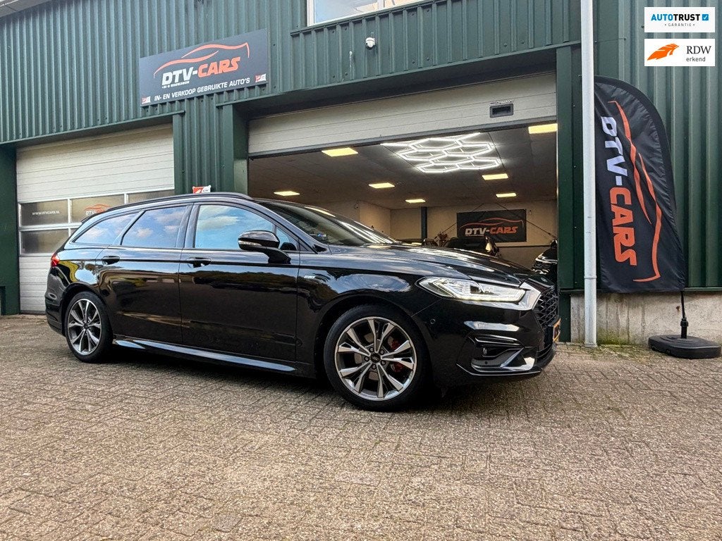 Ford Mondeo Wagon 2.0 IVCT HEV Titanium ST line Pano Full op, Auto's, Dealer onderhouden, Gebruikt, 4 cilinders, Mondeo