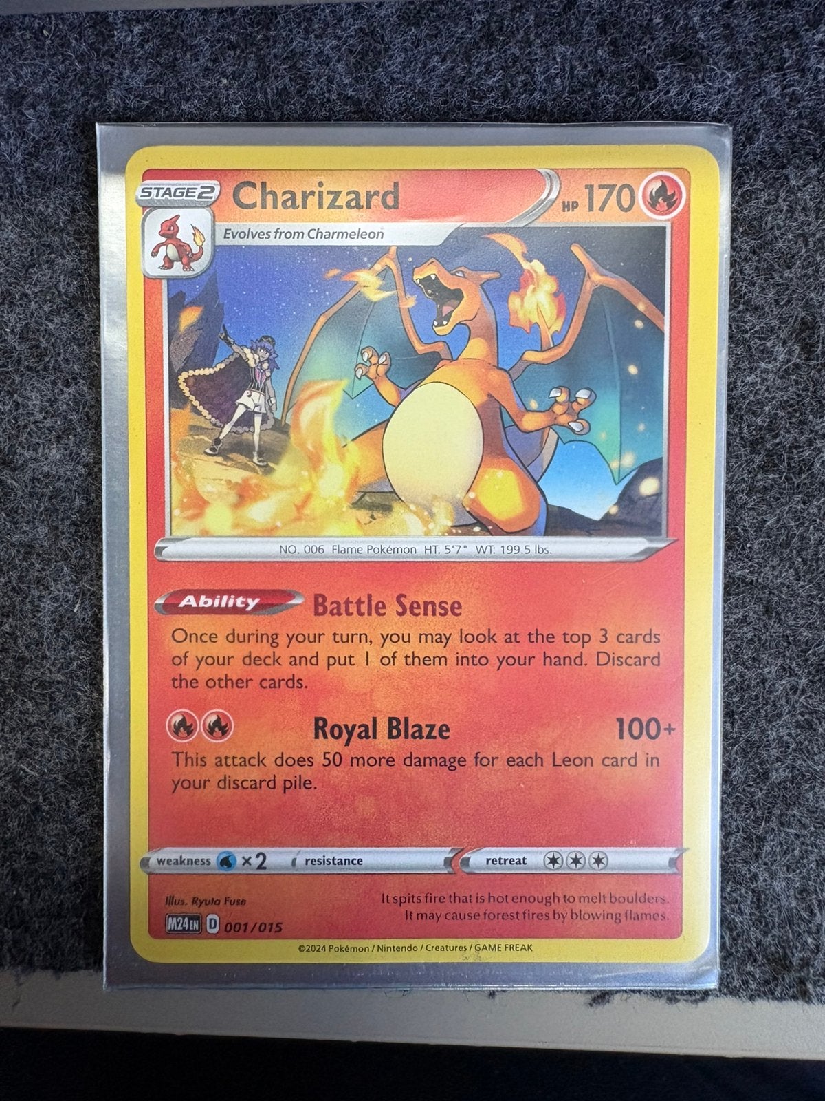 Charizard 001/015 – McDonald’s Dragon Discovery 2024 Promo, Hobby en Vrije tijd, Verzenden, Zo goed als nieuw, Losse kaart