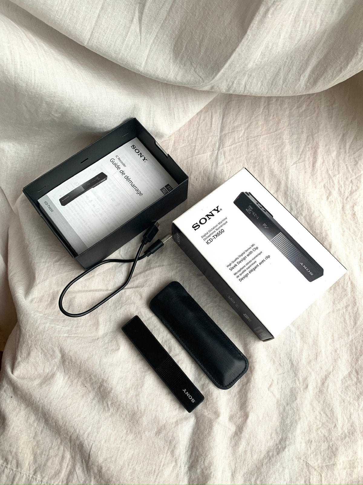 Sony ICD-TX650 digitale voicerecorder - Zo goed als nieuw, Ophalen of Verzenden, Zo goed als nieuw