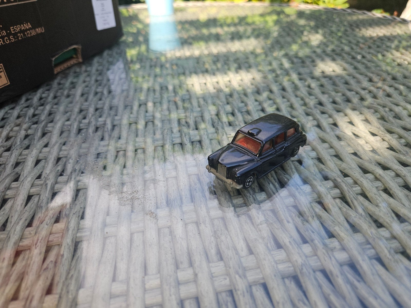Vintage Matchbox London Taxi - Zwart, Ophalen of Verzenden