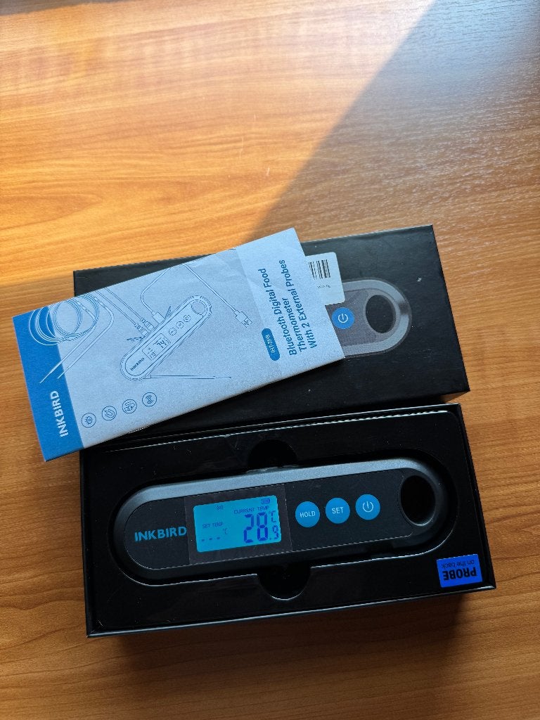 inkbird iht-2pb BBQ thermometer met 2 externe probes, Ophalen of Verzenden, Zo goed als nieuw, Inkbird