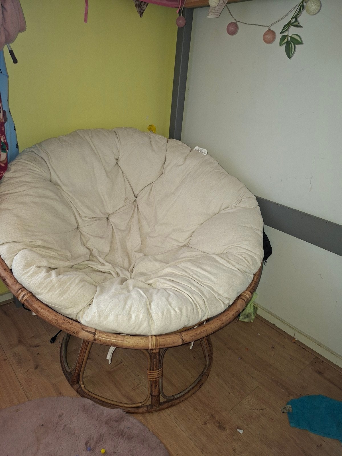 Relax papasan stoel., Ophalen