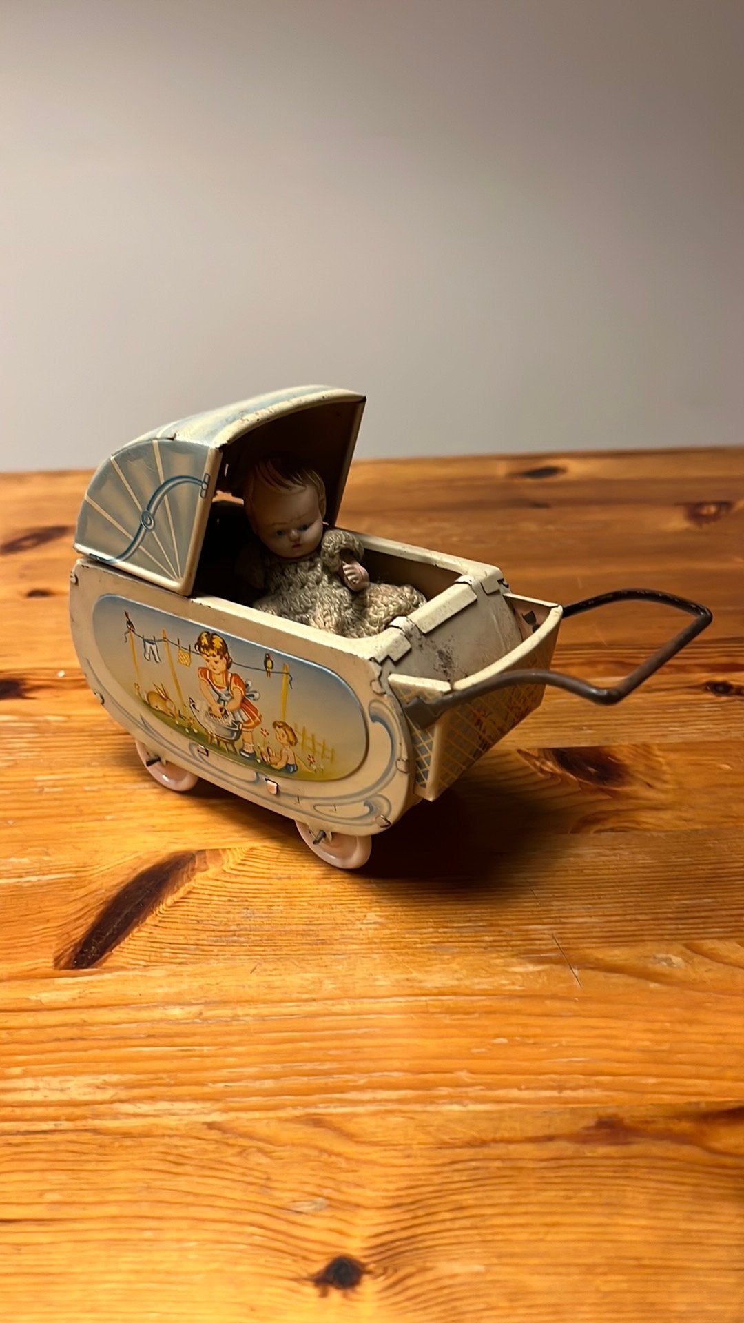 Blikken poppenwagen, Antiek en Kunst, Antiek | Speelgoed, Ophalen