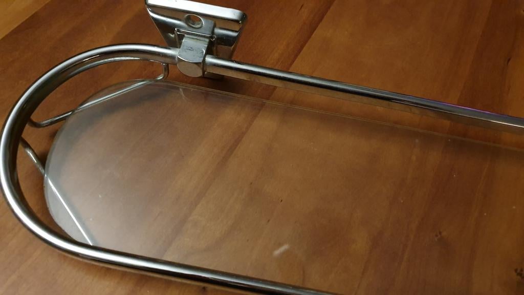 Nostalgische planchet voor badkamer of toilet, Ophalen, Gebruikt, Overige kleuren, Overige typen