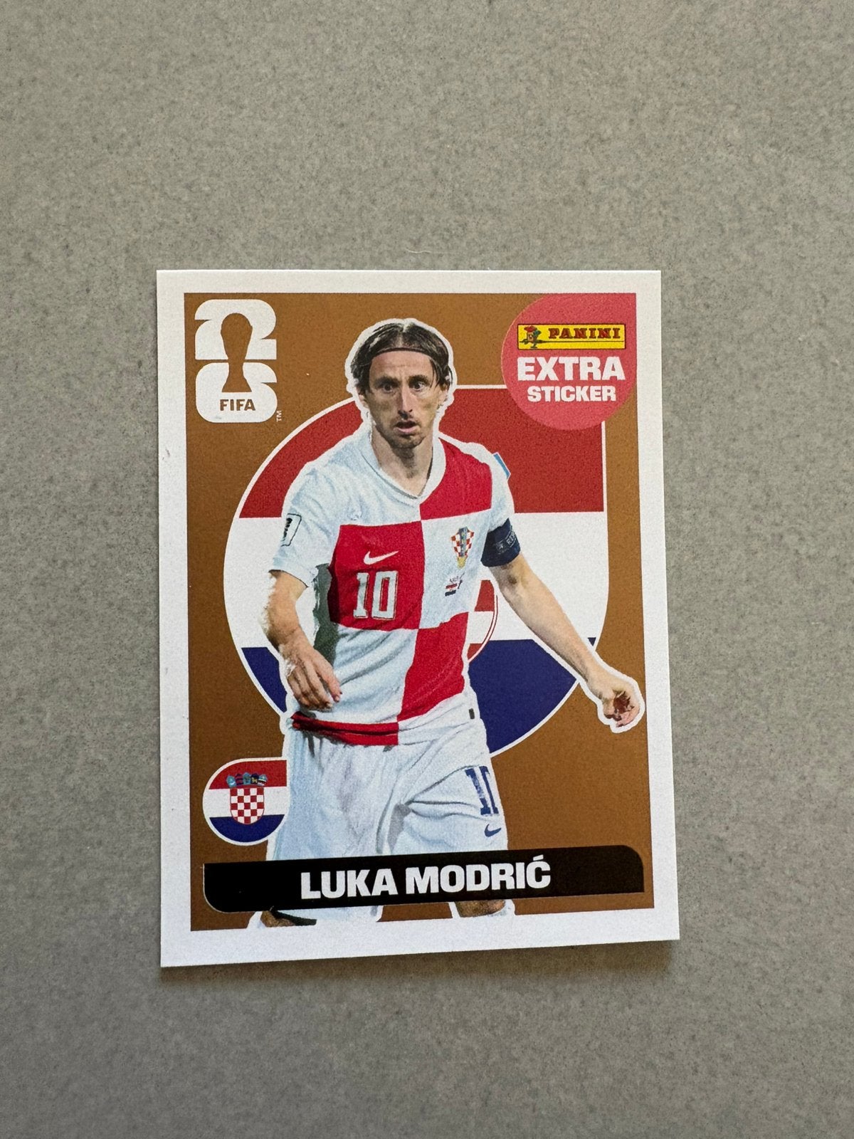 Bronzen Lukw Modric extra sticker wk2026, Ophalen of Verzenden, Nieuw, Sticker