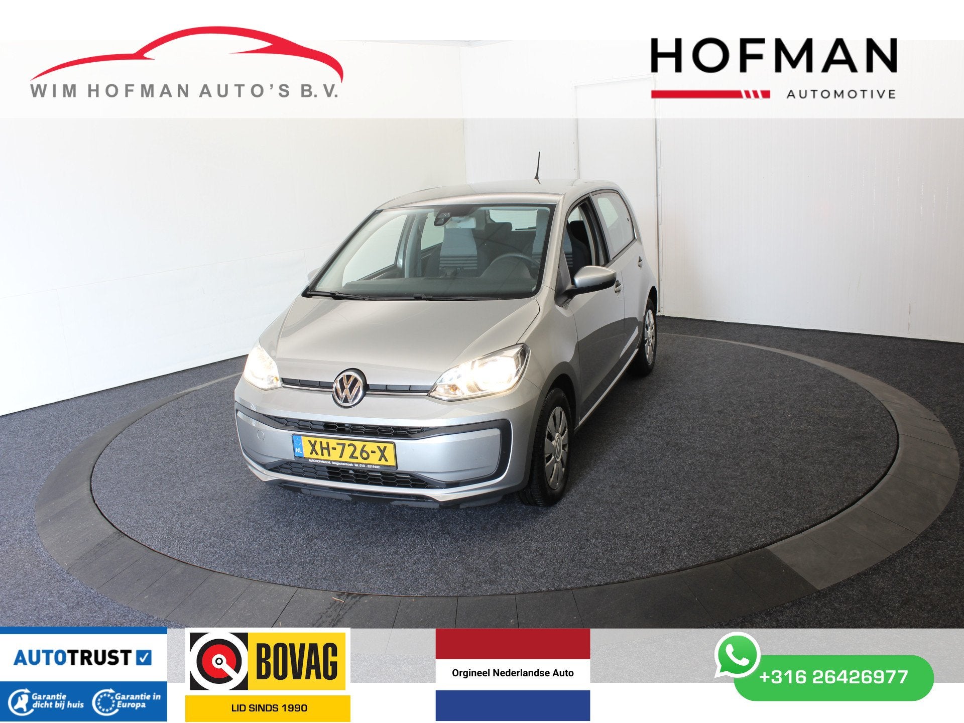 Volkswagen up! 1.0 BMT move up Executive (bj 2019), Stof, Gebruikt, Met garantie (alle), Origineel Nederlands