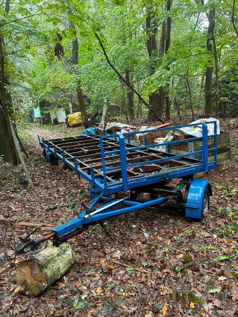opknapper 4 wiel schamelwagen, Ophalen, Gebruikt