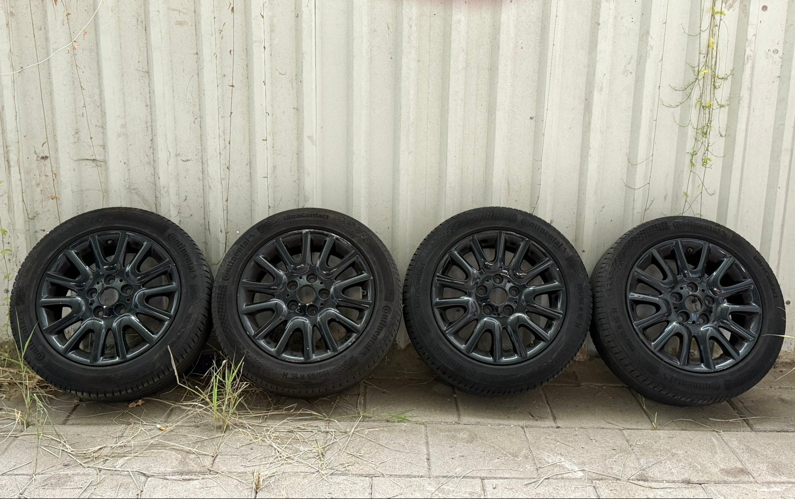 Velgen+banden MINI 16 inch Victory Spoke F56 F55 F57, Gebruikt, 16 inch, Ophalen of Verzenden, Band(en)