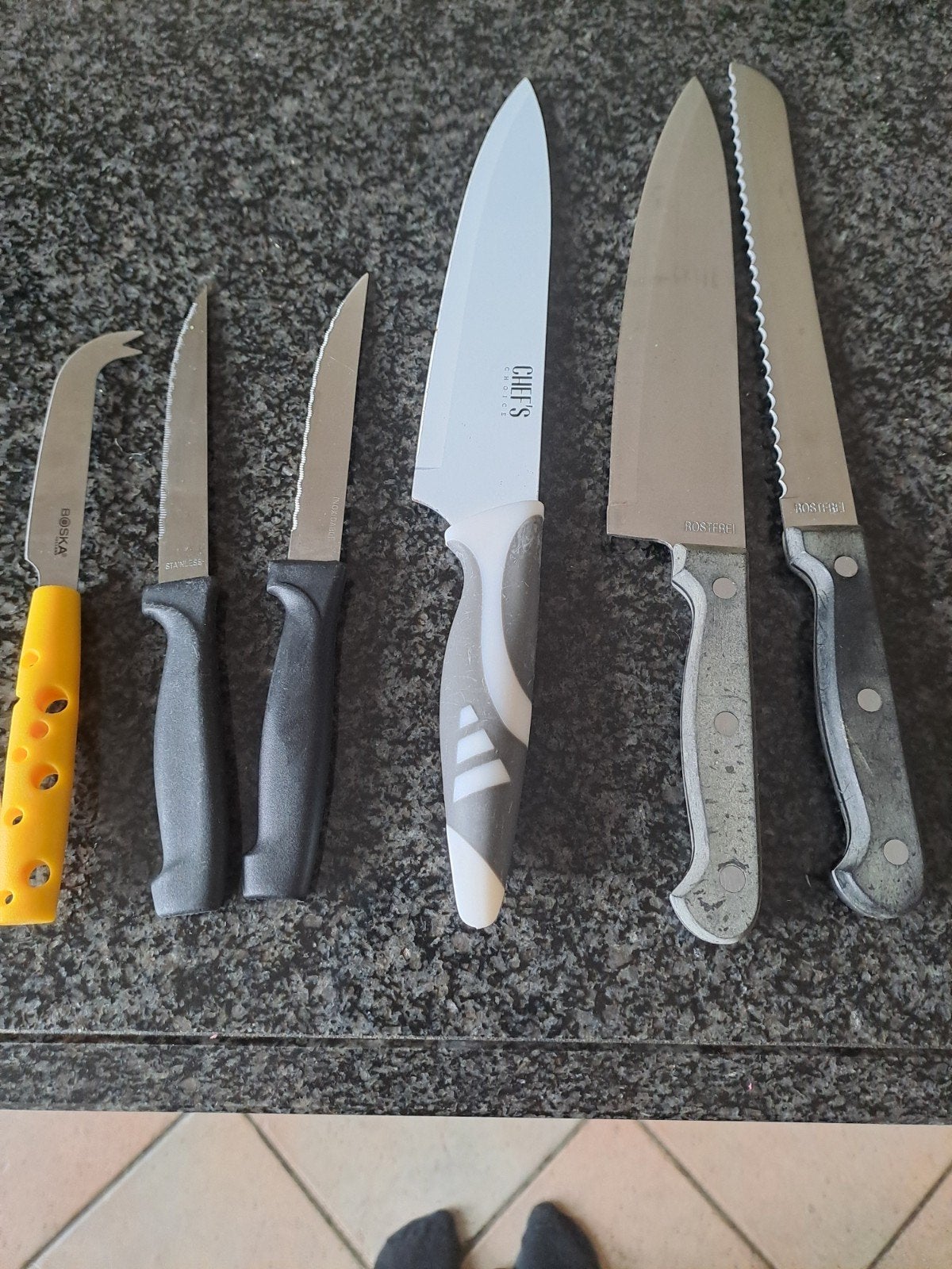verschillende  zgan  messen, Huis en Inrichting, Keuken | Bestek, Ophalen of Verzenden, Zo goed als nieuw, Rvs of Chroom