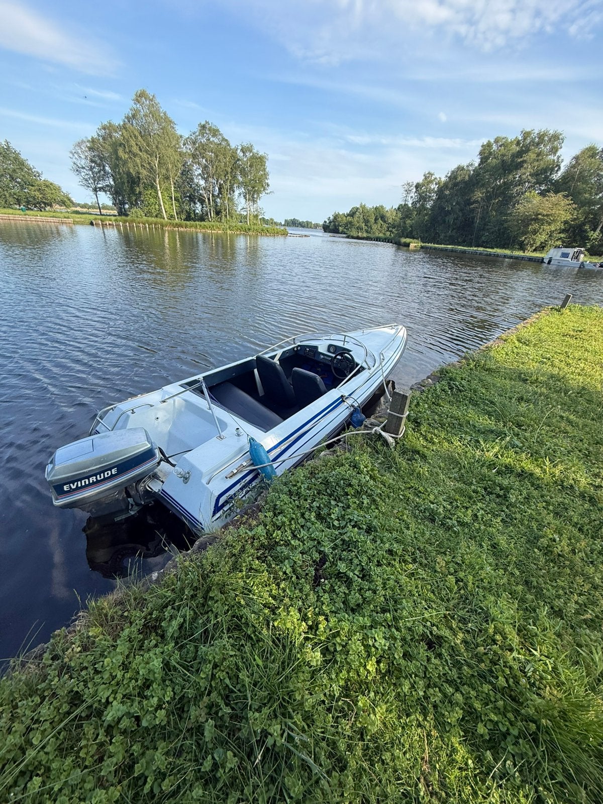 Leuke speedboot met Evinrude 50PK + trailer, Ophalen, Overige merken, Gebruikt, Elektrische start