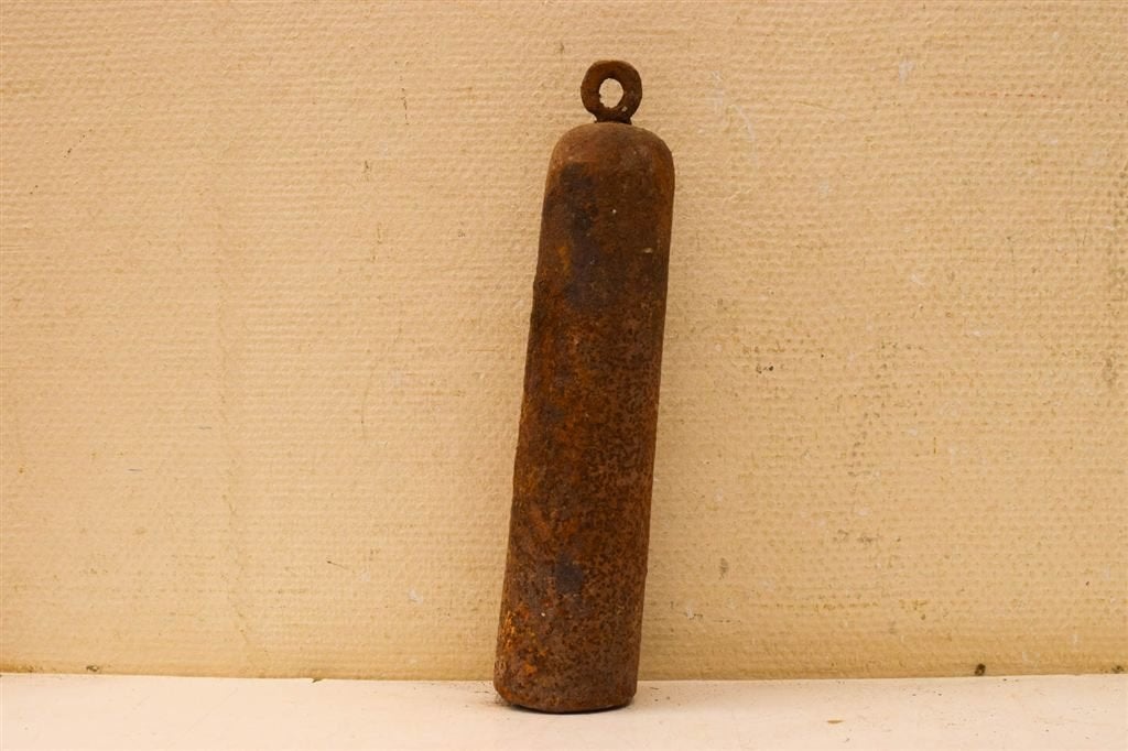 Antieke Gewicht van een klok met oogje 49450, Ophalen of Verzenden, Gebruikt, Wandklok