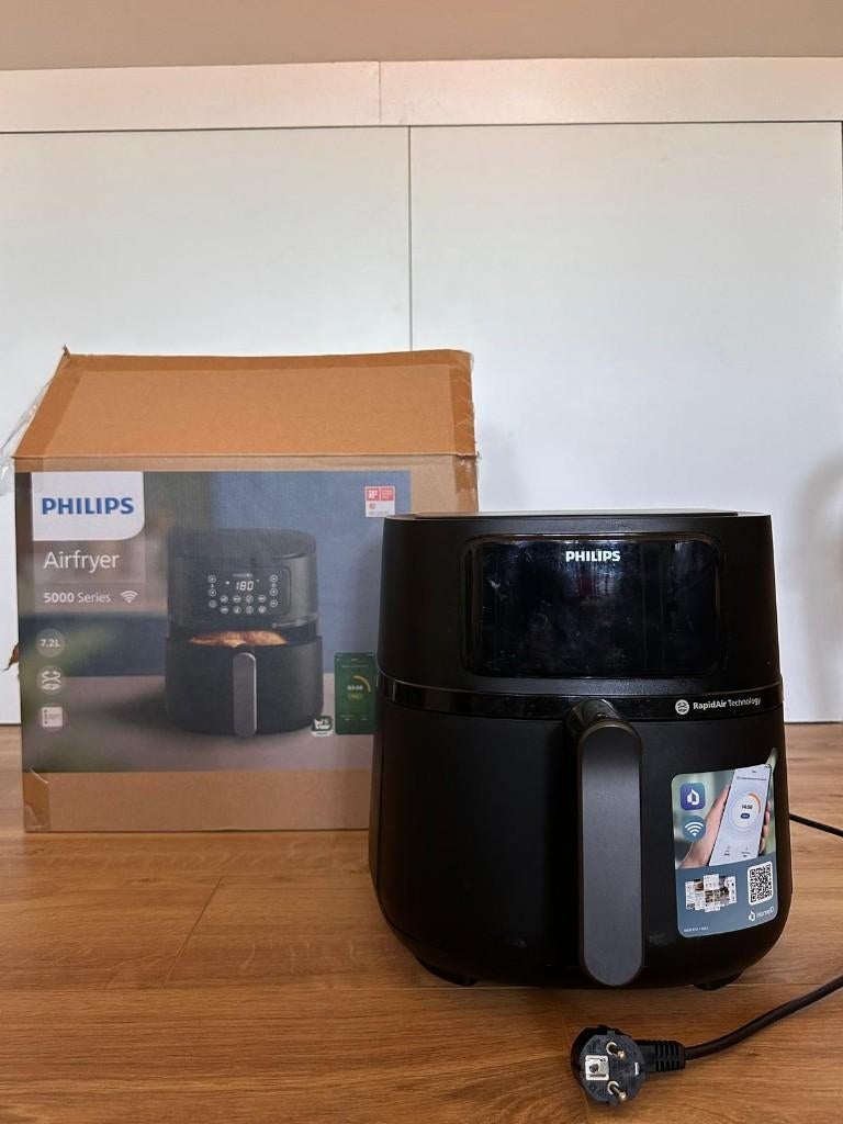 Philips Airfryer 5000 Series XXL (HD9285/90), Ophalen of Verzenden, Zo goed als nieuw, Airfryer XXL, 1000 t/m 1499 gram