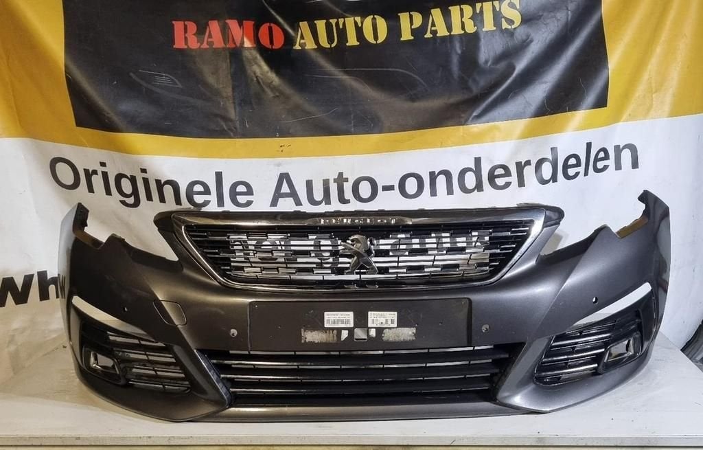 BUMPER Peugeot 308 Normaal Facelift 2016-2021 VOORBUMPER, Gebruikt, -, Voor, -