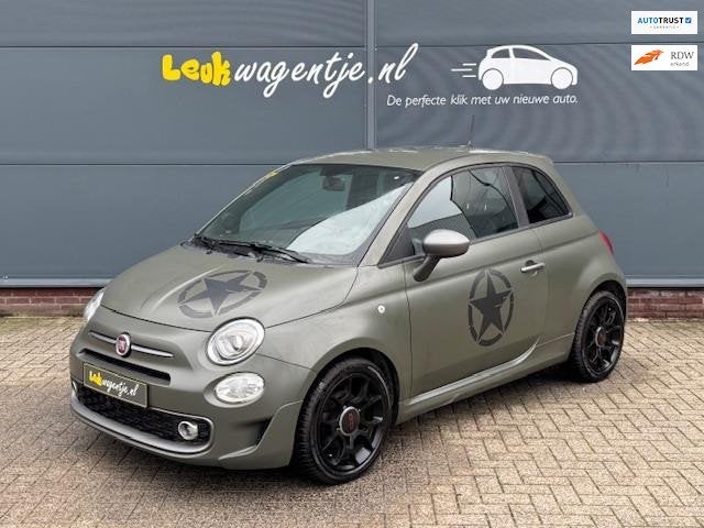Fiat 500 0.9 Turbo Sport 105 PK *navi *climate *beats *16”, Voorwielaandrijving, Gebruikt, Zwart, Automatische klimaatregeling