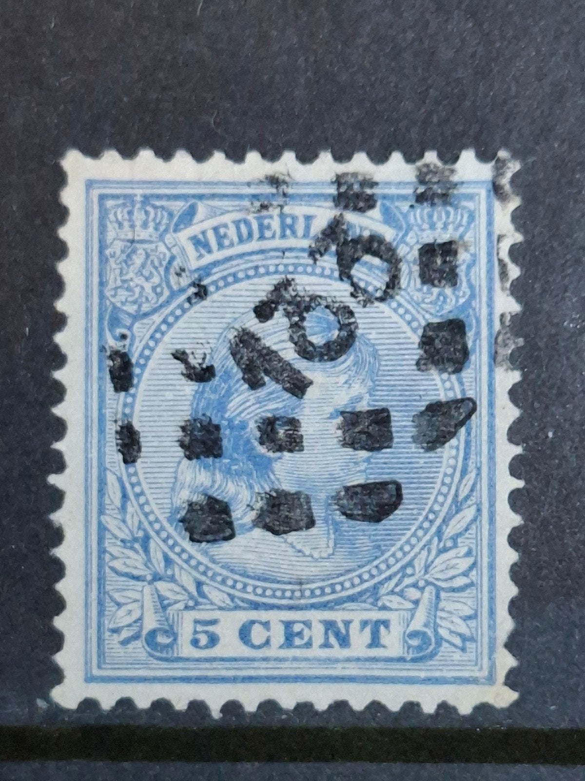 Puntstempel zegel nr 133 Zutphen nvph nr 35, Postzegels en Munten, Postzegels | Nederland, Ophalen of Verzenden