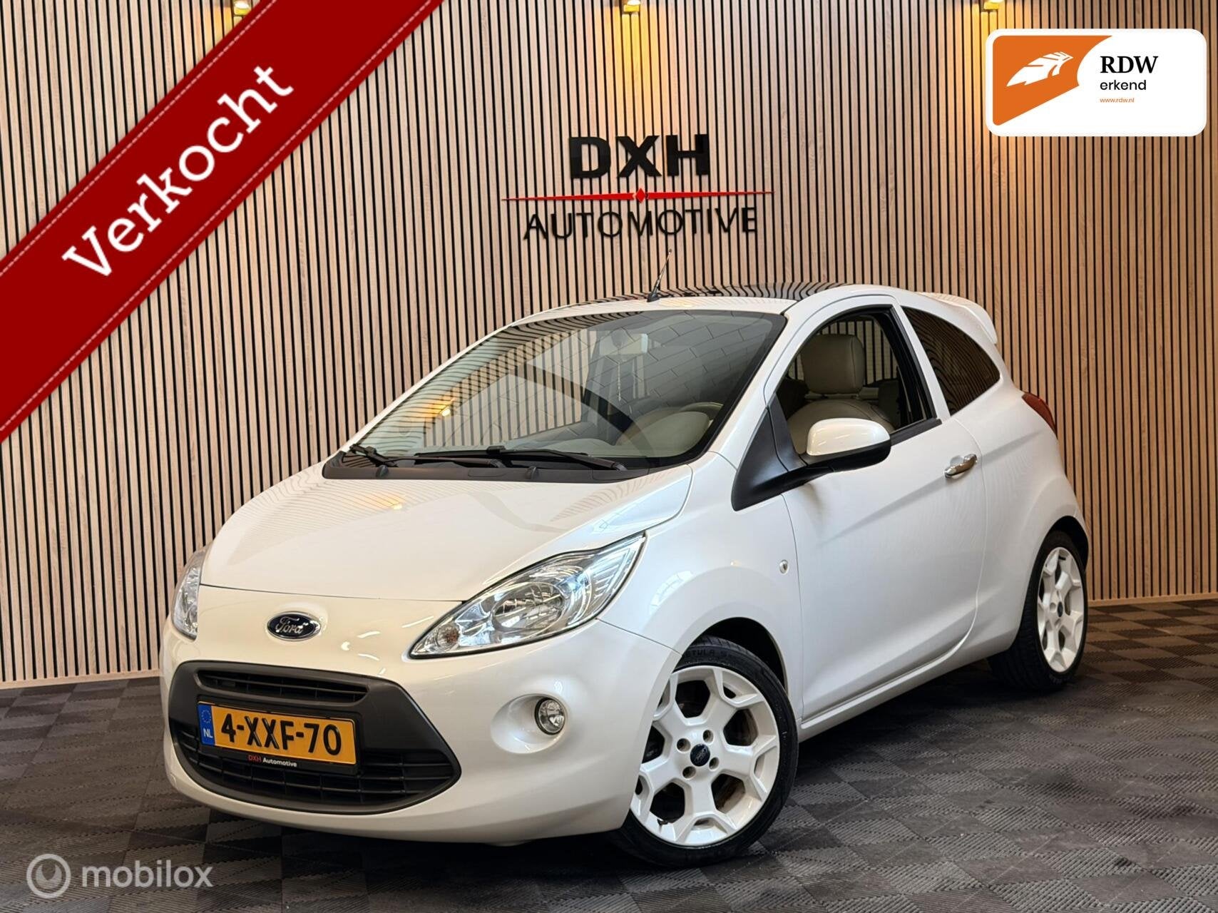 Ford Ka 1.2 Titanium X s/s APK6/2027 PANO LEDER STOELVW AIRC, Voorwielaandrijving, Euro 5, Gebruikt, 4 cilinders