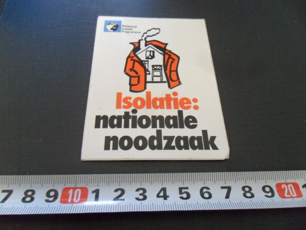 sticker Isolatie Nationale noodzaak *, Ophalen, Zo goed als nieuw