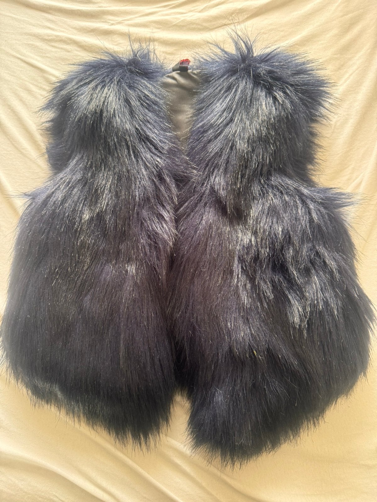 Fluffy bodywarmer maat 134/140, Kinderen en Baby's, Ophalen of Verzenden, Zo goed als nieuw, Meisje, Jas